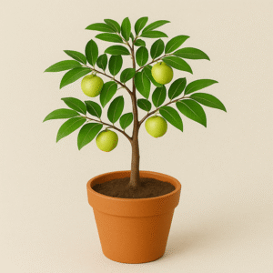 Amla Tree/Indian Grafted Gooseberry Plant with Pot