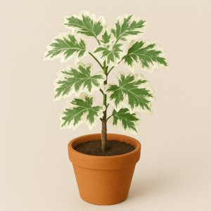 Aralia Snow White Plant with Pot