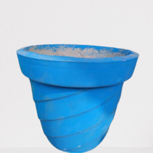Set of 6 Blue Cement Planters – 10 Inch Round Pots for Indoor and Outdoor Plants | TheNurseryWala Lucknow