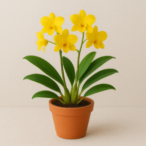Yellow Orchid Plant Dendrobium Orchid With Pot