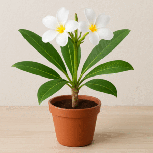 Naag / Plumeria Champa White Flower Plant with Pot