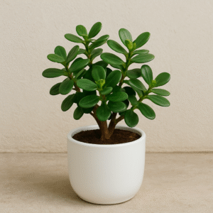 Jade (Good Luck) Plant – With Ceramic Pot
