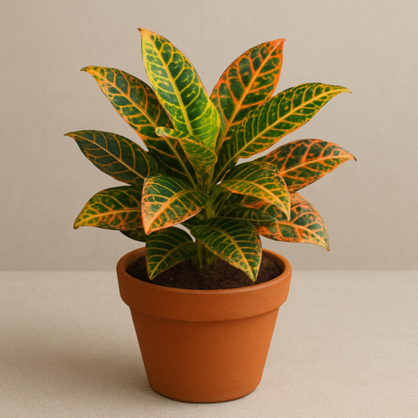 Croton Plant Variegatum with Pot