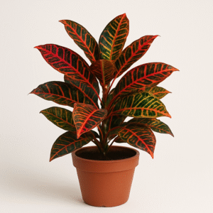Croton Codiaeum red plant with decorative pot for home and garden in Lucknow
