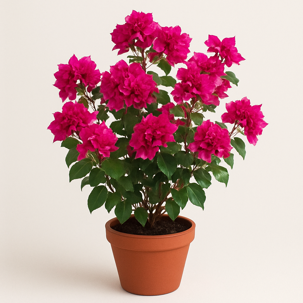 Bougainvillea dark pink double creeper and climber plant in pot for home and garden decoration in Lucknow