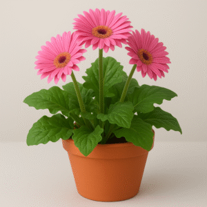 Gerbera Daisy pink flowering plant in pot, ornamental indoor and outdoor plant for home and garden in Lucknow