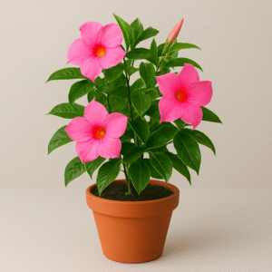 Mandevilla (Pink) Creeper Plant – With Pot