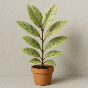 Rubber Plant, Ficus elastica (Shivereana) Plant – With Pot
