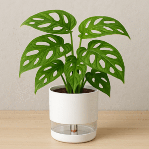 Monstera Adansonii, Broken Heart Plant – With Self Watering Pot