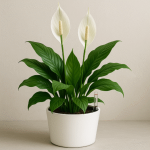 Peace Lily Air Purifying Plant – with self watering Planter