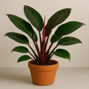 Philodendron Red Congo Plant With Pot