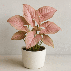 Pink Syngonium Plant – with Pot