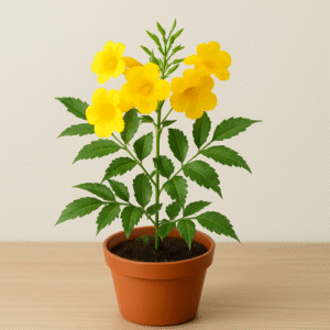 Tecoma gaudichaudi Yellow BELLS Flowering Plant in Pot