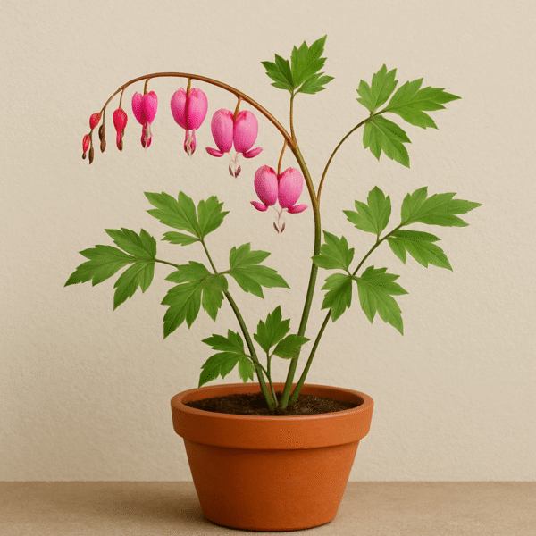 Bleeding Heart Pink Flower Plant with Pot