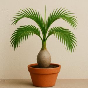 Bottle Palm Modern Plant with Pot