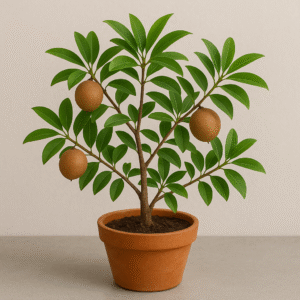 Chikoo, Sapota, Chiku Fruit (Grafted) Plant With Pot