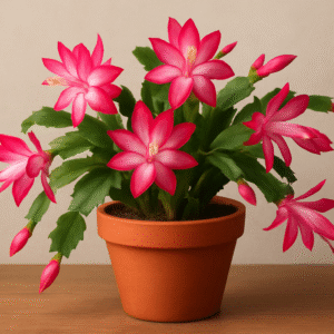 Christmas Cactus(Any Color) Succulent Plant With Pot