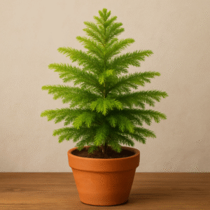 Christmas Tree, Goldcrest Araucaria Plant – with Pot