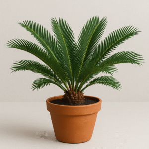 Cycas Revoluta, King Sagoo Palm Plant With Ceramic Pot