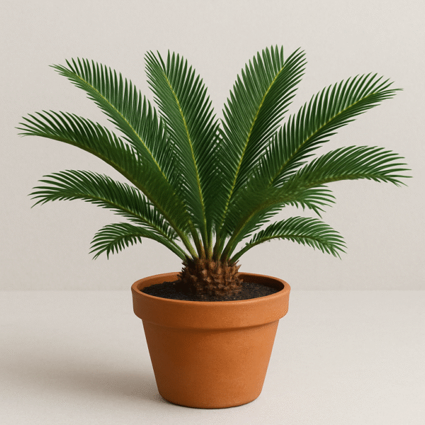 Cycas Revoluta, King Sagoo Palm Plant With Ceramic Pot