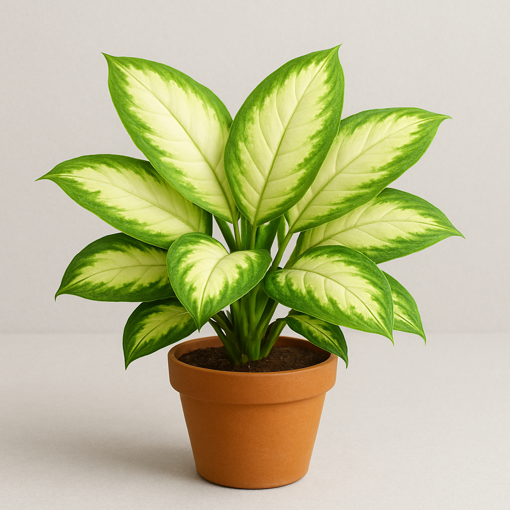 Dieffenbachia Camille natural plant in decorative pot for home and office décor in Lucknow