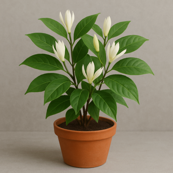 Magnolia Alba (White Champa) Plant – With Ceramic Pot