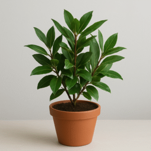 Bay Leaf (Tej Patta) plant with pot in Lucknow – live spice and medicinal plant for home garden, kitchen use, and herbal benefits