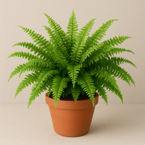 Boston Fern green plant with pot in Lucknow – lush indoor decorative plant for home, office, and garden décor